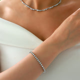 Gradiva Tennis Bracelet | Diamond Bracelet | 18K Gold