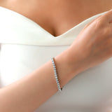 Gradiva Round Tennis Bracelet | Diamond Bracelet | 18K Gold