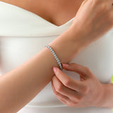Gradiva Round Tennis Bracelet | Diamond Bracelet | 18K Gold
