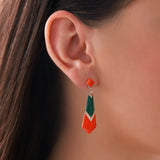 Gradiva Coral Breeze | Diamond Earrings | 18K Gold