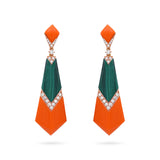 Gradiva Coral Breeze | Diamond Earrings | 18K Gold