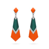 Gradiva Coral Breeze | Diamond Earrings | 18K Gold