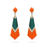Gradiva Coral Breeze | Diamond Earrings | 18K Gold
