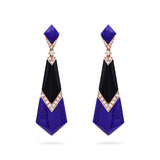 Gradiva Lapis Glow | Diamond Earrings | 18K Gold