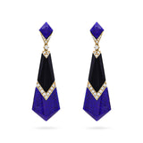 Gradiva Lapis Glow | Diamond Earrings | 18K Gold
