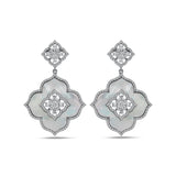 Gradiva Mother of Pearl | Diamond Earrings | 18K Gold