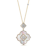 Gradiva Mother of Pearl | Diamond Pendant | 18K Gold