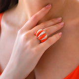 Gradiva Tropicana | Diamond Ring | 18K Gold