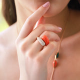 Gradiva Coral Breeze | Diamond Ring | 18K Gold
