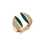 Gradiva Malachites | Diamond Ring | 18K Gold