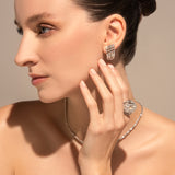 Gradiva Ethereal Dome | Diamond Ring | 18K Gold