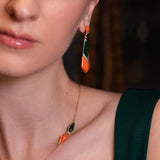 Gradiva Coral Breeze | Diamond Earrings | 18K Gold