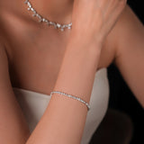 Gradiva Tennis Bracelet | Diamond Bracelet | 18K Gold