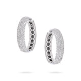 Gradiva Deluxe Hoops | Diamond Earrings | 14K Gold