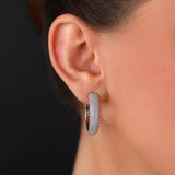 Gradiva Deluxe Hoops | Diamond Earrings | 14K Gold