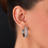 Gradiva Deluxe Hoops | Diamond Earrings | 14K Gold