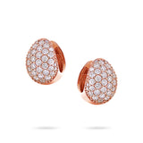 Gradiva Pavé Hoops | Diamond Earrings | 14K Gold
