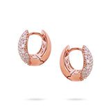 Gradiva Pavé Hoops | Diamond Earrings | 14K Gold