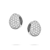 Gradiva Pavé Hoops | Diamond Earrings | 14K Gold