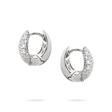 Gradiva Pavé Hoops | Diamond Earrings | 14K Gold
