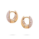 Gradiva Pavé Hoops | Diamond Earrings | 14K Gold