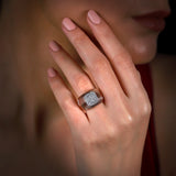 Gradiva Accordion | Diamond Ring | 18K Gold