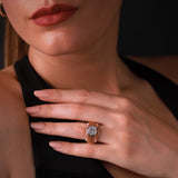 Gradiva Accordion | Diamond Ring | 18K Gold