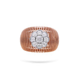 Gradiva Accordion | Diamond Ring | 18K Gold