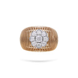 Gradiva Accordion | Diamond Ring | 18K Gold