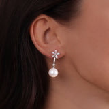 Gradiva Pearl | Diamond Earrings | 1.3 Cts. | 14K Gold