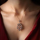 Gradiva Peacock | Diamond Pendant | 18K Gold