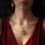 Gradiva Peacock | Diamond Pendant | 18K Gold