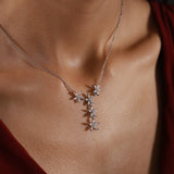 Gradiva Lilies | Diamond Necklace/Pendant | 1.28 Cts. | 14K Gold