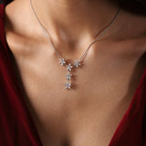 Gradiva Lilies | Diamond Necklace/Pendant | 1.28 Cts. | 14K Gold