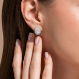 Gradiva Pavé Hoops | Natural Diamond Earrings