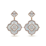 Gradiva Mother of Pearl | Diamond Earrings | 18K Gold