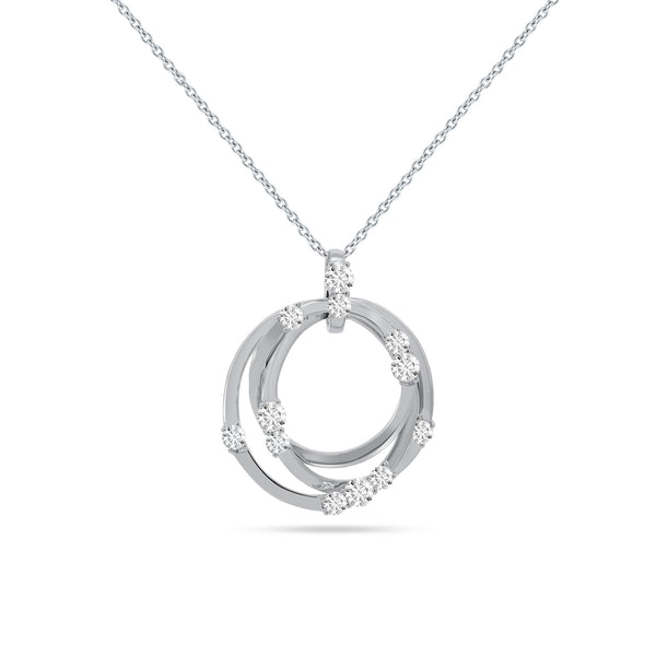 Gradiva Crosspaths | Diamond Necklace | 18K Gold