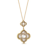 Gradiva Mother of Pearl | Diamond Pendant | 18K Gold