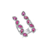 Gradiva Pink Sapphire | Diamond Ring | 18K Gold