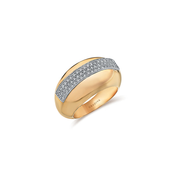 Gradiva Goldies | Diamond Ring | 14K Gold