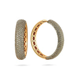 Gradiva Pavé Hoops | Natural Diamond Earrings
