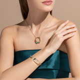 Gradiva Malachites | Natural Diamond Bracelet