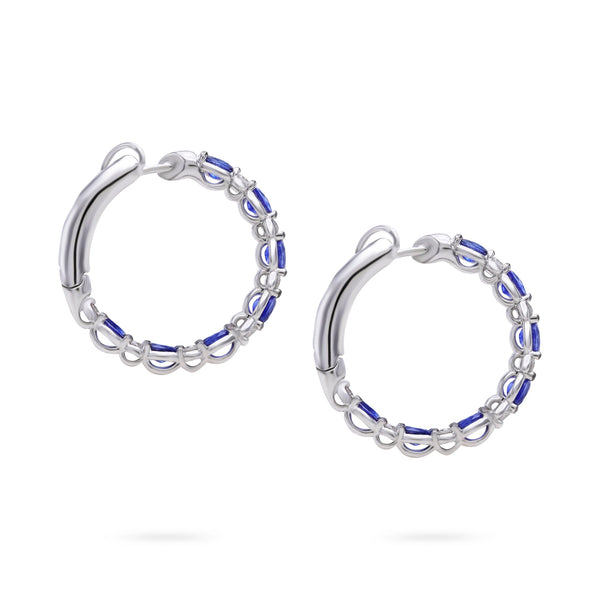 Gradiva Imperial Sapphire | Diamond Earrings | 0.67 Cts. | 18K Gold
