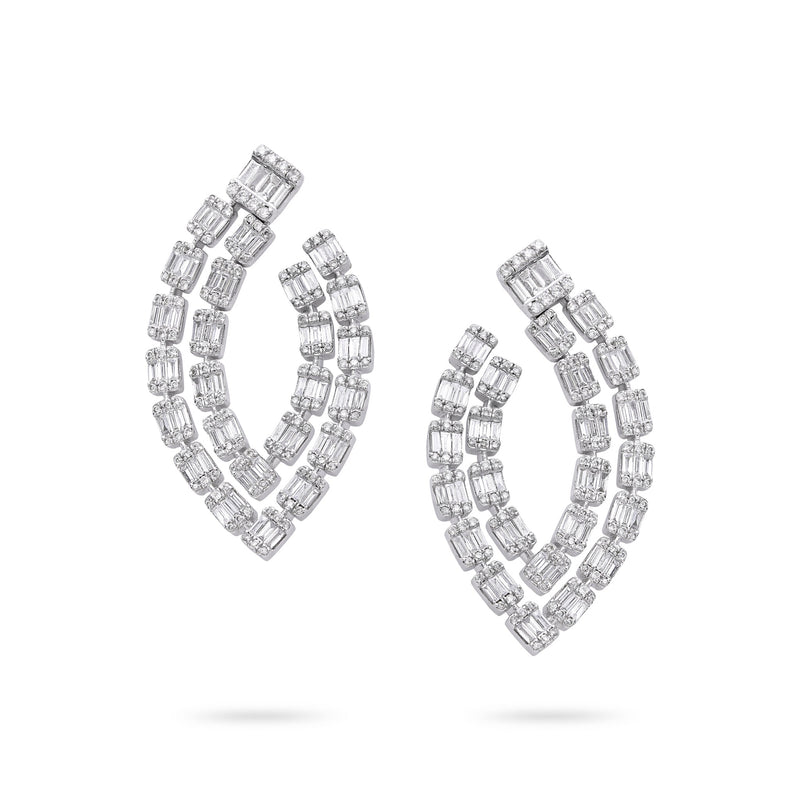 Gradiva Leaf | Diamond Earrings | 14K Gold