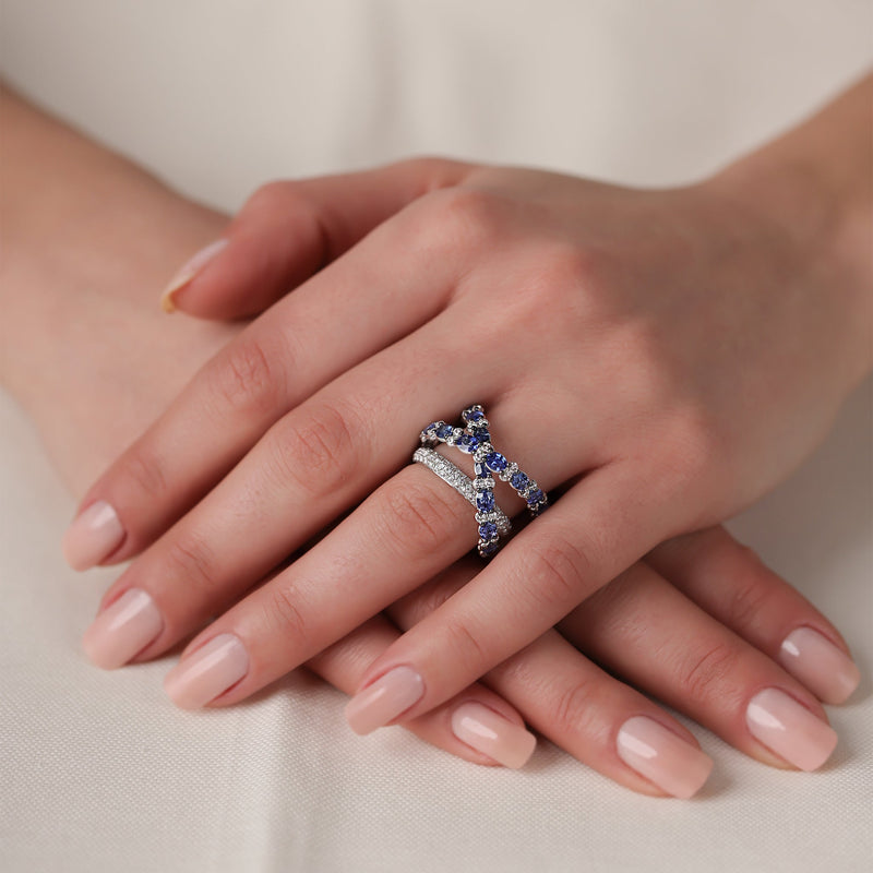 Gradiva Imperial Sapphire | Diamond Ring | 1.3 Cts. | 18K Gold