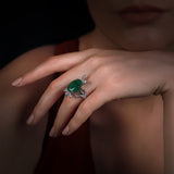 Gradıva Royal Emerald | Pırlanta Yüzük | 18 Ayar Altın